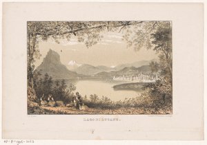 Lugano Gölü manzarası Lago di Lugano (nesne üzerindeki başlık) by Carel Christiaan Antony Last