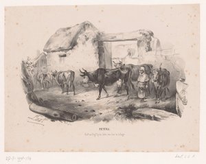 Çoban ile inek sürüsü Pictura (nesne üzerinde seri başlığı) by Carel Christiaan Antony Last