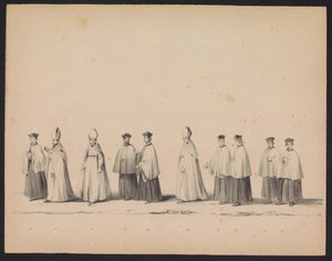 Utrecht Öğrencilerinin Maskeli Balosu, 1846 (levha 11) İspanya Prensi II. Philip