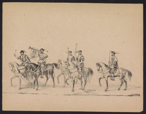Utrecht Öğrencilerinin Maskeli Balosu, 1846 (levha 13) İspanya Prensi II. Philip