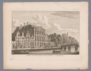 Amsterdam'daki Felix Meritis'in görünümü Amsterdam'daki Felix Meritis topluluğunun yapısı (nesnenin üzerindeki başlık) by Carel Frederik Bendorp (I)
