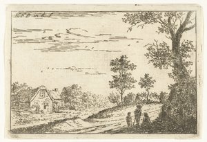 Çiftlik ile manzara Manzaralar (dizi başlığı) by Carel Frederik Bendorp (I)