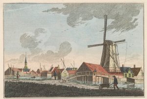 Nieuwendam, yaklaşık 1790 Nieuwendam. Batıya, Meerdijk