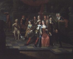 karnaval sahnesi by Carel Jacob Crec