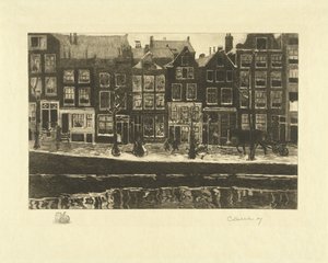 Lauriergracht by Carel Lodewijk Dake (signed by artist)