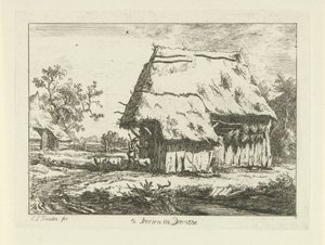Bir ağılda çoban Drenthe