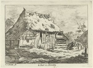 Bir ahırda çift Drenthe