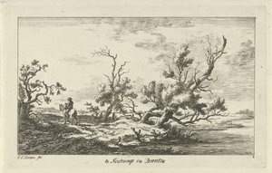 Bir manzara binici Drenthe