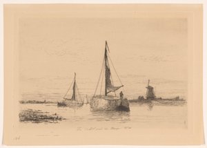 Weesp yakınlarındaki Le Vecht (nesnedeki orijinal başlık) La Hollande (orijinal seri başlığı) by Carel Nicolaas Storm van 
