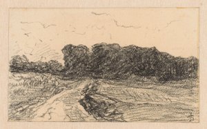Linden-allee, Kleve'deki Bresserberg'e giden yol by Carel Nicolaas Storm van 
