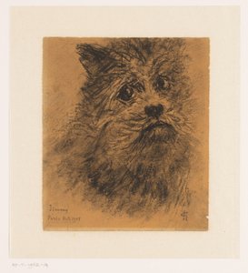Köpek Jimmy'nin portre çalışması by Carel Nicolaas Storm van 