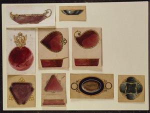 Yemek tasarımları koleksiyonu, Carl Faberge Evi (kağıt üzerine kalem ve sulu boya)