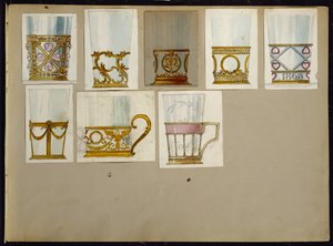 Tasarım seçimi, Carl Faberge Evi (kağıt üzerine kurşun kalem ve sulu boya)