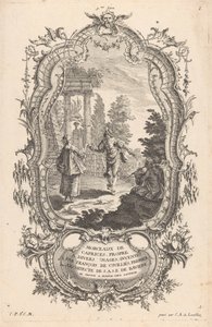dans eden çift Manzaralardaki figürler (dizi başlığı) 9me Livre I Morceaux De Caprices, Propre A Divers Kullanımları (nesne üzerinde seri başlığı) by Carl Albert von Lespilliez