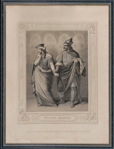 Nibelungenlied. Gunther ve Brunhild, 1860. by Carl Arnold Gonzenbach
