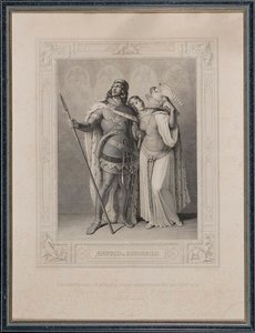 Nibelungenlied. Siegfried ve Kriemhild, 1860. by Carl Arnold Gonzenbach