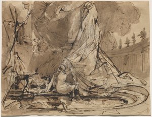 David ve Bathsheba by Carl Blechen