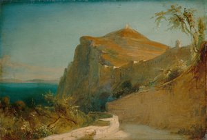 Tiberius Kayası, Capri by Carl Blechen