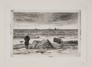 Rüzgarlı hava. deniz parçası by Carl Bloch