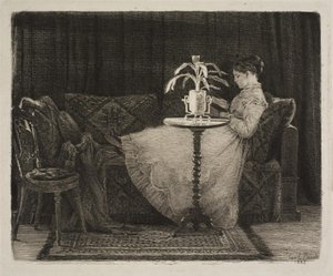 okuma bayan by Carl Bloch