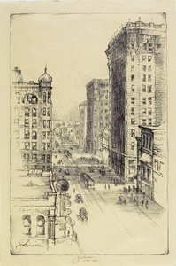 Hennepin Caddesi Altıncı Caddenin altında by Carl Edward Johnson