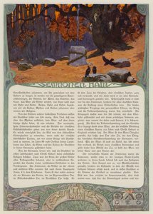 Semnones Zincirleri Korusu (renkli taş) by Carl Emil Doepler