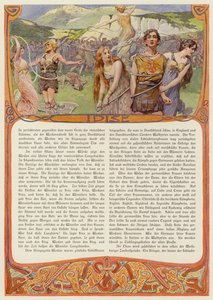 İdis, Germen tanrıçası (renkli taş) by Carl Emil Doepler