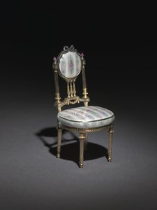 Minyatür Sandalye, 1896-1906 by Carl Fabergé