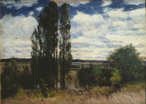 Seine, Kavaklarla Peyzaj, 1877
