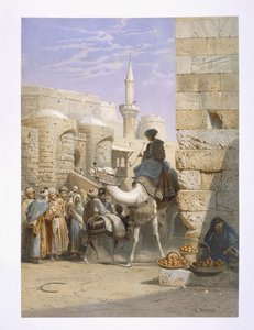 Kahire'de sokak hayatı by Carl Friedrich Heinrich Werner