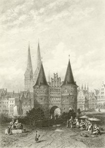 Holstein Kapısı, Lübeck by Carl Friedrich Heinrich Werner