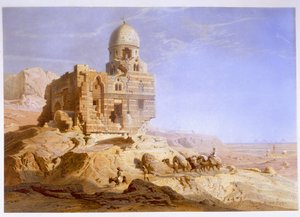 Halife Mezarları, Kahire, 1871 by Carl Friedrich Heinrich Werner