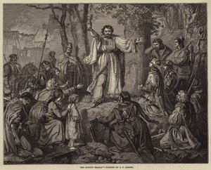 Hussit Vaazı by Carl Friedrich Lessing