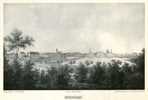 1860 civarında Spandau şehrinin görünümü by Carl Frühsorge