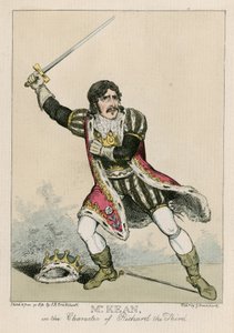 Üçüncü Richard karakterinde Bay Edmund Kean by Carl Georg Adolph Hasenpflug
