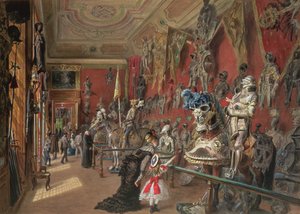 Aşağı Belvedere Ambraser Galerisindeki ikinci Cephanelik, 1875 (wc)