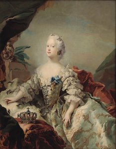 Louise of Great Britain 1724-1751, Danimarka Kraliçesi, 1747. by Carl Gustaf Pilo