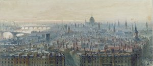 Anıtın tepesinden Londra Panoraması, batıya bakıyor, 1848