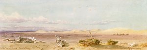 Çölde Kum Tepeleri, Kahire, Süveyş, 1859
