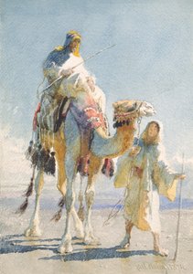 Shaik ve Rehberi, 1874 by Carl Haag