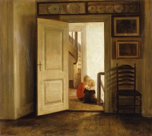 Bir İç Mekanda Çocuklar by Carl Holsoe