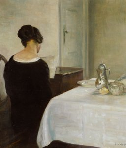 Mektup (tuval üzerine yağlı boya) by Carl Holsoe