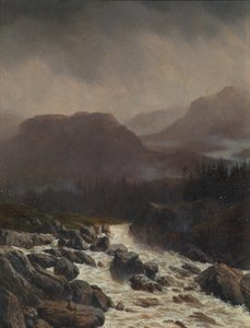 yağmur manzarası by Carl Höflmayr