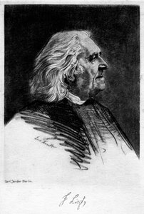 Franz Liszt 1811-1886, Macar besteci ve piyanist, 20. yüzyıl. by Carl Jander