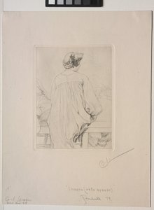 Arkadan Görülen Lisbeth by Carl Larsson