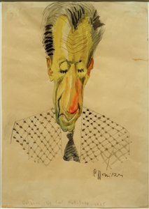B.F.Dolbin / Karikatür C.-F. Hollitzer, 1925 by Carl Leopold Hollitzer