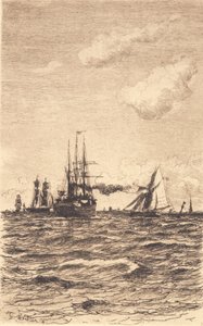 Vapurlar ve yelkenli gemiler by Carl Locher