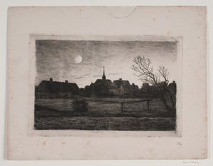Hornbæk kilisesi, yaz akşamı by Carl Locher