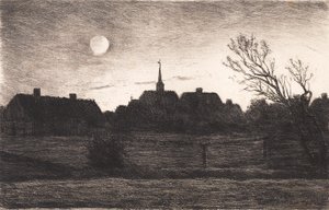 Hornbæk kilisesi, yaz akşamı by Carl Locher