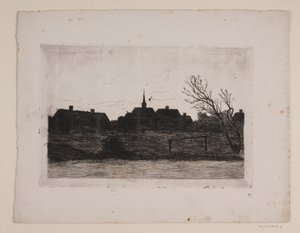 Hornbæk kilisesi, yaz akşamı by Carl Locher
